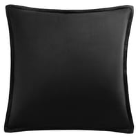 Jedinstvena povoljna baršunasta Meka za kauč za bacanje jastuka Crna 18 x18