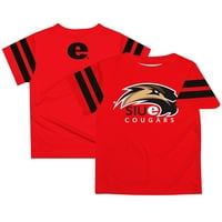 Toddler Red Southern Illinois Edwardsville Cougars Team Logo Stripes T-Shirt