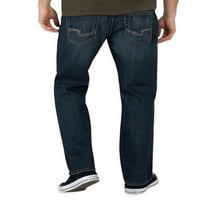 Srebrna Jeans Co. Muški Gordie Loot Fit ravno traperice za noge, pojaseve veličine 28-44