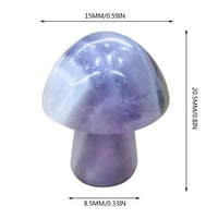 SHPWFBE ukrasi komemorativni novčići za agate Poludijeva Mini mala gljiva Oblik prirodnog dragulja Polirano