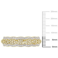 Carat T.W. Diamond 10kt Žuti zlatni vintageni prsten