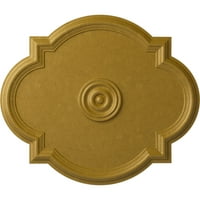 Ekena Millwork 24 W 1 2 H 1 8 P Waltz stropni medaljon, ručno oslikani faraohs zlato