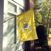 Caroline's bysures 8852-zastava-roditeljska pčela na žutoj zastavi, višebojni