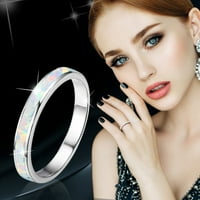 Muški volframovi vjenčani prstenovi Kreirani-opal u invalidi za vjenčanje za žene modni nakit angažman vjenčani pokloni prstenje zvoni bijeli 12