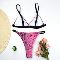 Ženski Print Brazilski Bikini visoki kroj bikini Set dva kupaćeg kostima