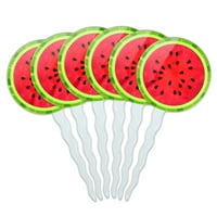 Watermelon Cupcake Picks Toppers-Set od 6 komada