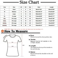 Hinvhai Plus Size ženski vrhovi sa čvrstim dugmetom ženski V-izrez labava majica bluza na klirensu Bijela 18