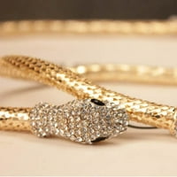 Ogrlice za žene Moda preuveličane dvostruke namjene Zlatni komad dugog oblika Zmijska ogrlica zlatne druge