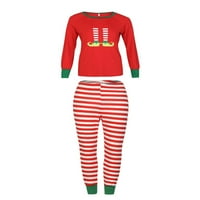IZhansean Family Matching Pidžama Božić Jammies Odjeća Pamuk Holiday Nightwear Domaćinstvo Sleepwear Setovi
