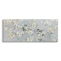Stupell Industries Deliciju Little ptice između grana Cherry Clossom Slikanje Galerija Zamotana platna Print Wall Art, Dizajn Sally Swatland