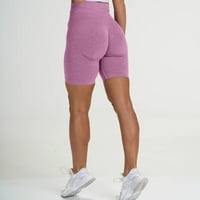 Lovskoo High Scristed Scrich Yoga kratke hlače za žene Fitness Stepen-Fitting Stretch Hip-up Hratke