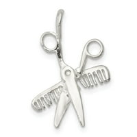 Auriga Sterling Silver Comb Scissors Charm privjesak za žene