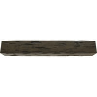 Ekena Millwork 10W 12 H 18'L 3-Sided Pecky Cypress Endurathane Fau Drvo stropna greda, Premium orah