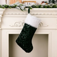 Božić čarape Glitter šljokice reverzibilni Božić čarape za Božić dekor
