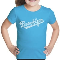 Djevojka riječ Art T-shirt - Brooklyn naseljima