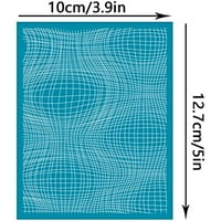Glinena šablon traka uzorka Ne-ljepljiva sitnica tiskanje šablona za ponovnu upotrebu mrežice za ponovno zakraćene prenoseći kućni dekor za pranje za polimerne gline