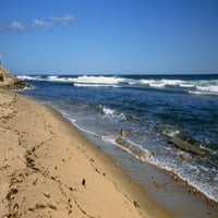 Pogled na plažu, Montauk Point, Montauk, okrug Suffolk, država New York, štampa postera u SAD