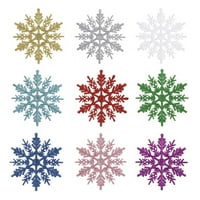 Božić Glitter Snowflake Plastic Snowflake ukrasi Snowflake viseći ukrasi božićno drvo ukrasi za Božićnu