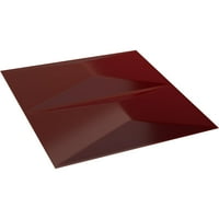 Ekena Millwork 5 8 W 5 8 H Aberdeen EnduraWall dekorativna 3d zidna ploča, Gloss Merlot