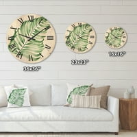 PRONAĐEDAK Kružnica tropskog lišća Monstera II 'Farm Hold Howouse With Clock