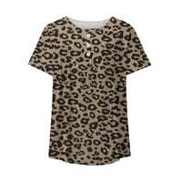 Ženske majice Plus size Ljetna ženska modna tiskana labava majica kratkih rukava bluza okrugli vrat casual vrhovi