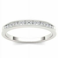 Carat T. W. Diamond 10kt vjenčani prsten od bijelog zlata