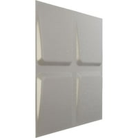 Ekena Millwork 5 8 W 5 8 H Galveston EnduraWall dekorativna 3d zidna ploča, teksturirana metalik srebrna