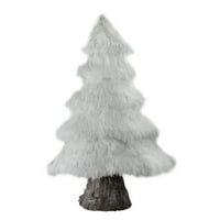 Northerlight 20 Bijeli Fur Christmas Christmas Stol Top Dekoracija