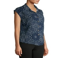 No Bounties Juniors ' Printed Button Front Top