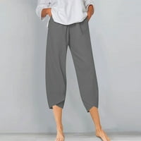 Kiplyki tajice za žene klirens padaju labave pantalone sa elastičnim strukom Capris pantalone