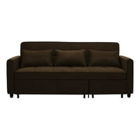 Lifestyle rješenja Kendrick moderna Sofa sa Spavačem, smeđa tkanina