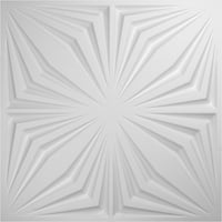 Ekena Millwork 5 8 W 5 8 H Asher EnduraWall dekorativna 3d zidna ploča, Bijela