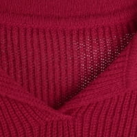 Tdoqot džemperi za žene-pleteni V-izrez pokloni za žene Pop čvrsti pulover Božić i Dan zahvalnosti Novi jesenji zimski topovi za žene crveni XXL