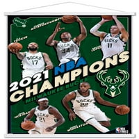 Milwaukee Bucks - NBA finalsko prvenstvo zidni poster sa magnetnim okvirom, 22.375 34