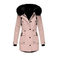 Frehsky jakne za žene Žene Plus Size dnevni zimski kaput ovratnik za rever Dugi rukav jakna Vintage zgusnuti