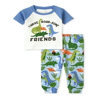 Dječiji Place baby and Toddler Boy uski kratki rukav i duge pidžame, veličine 0-6T