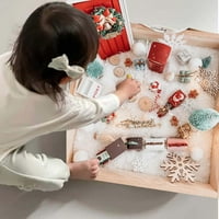 Pijesak stol DIY materijal Montessori DIY senzorne igračke za dječake djevojčice predškolsko Santa