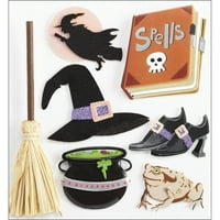 Jolee's Boutique Halloween vještice naljepnice, komad