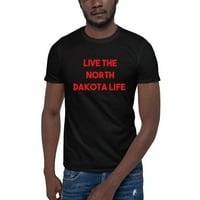 Crveno uživo Sjeverna Dakota Life kratki rukav majica s majicom u nedefiniranim poklonima