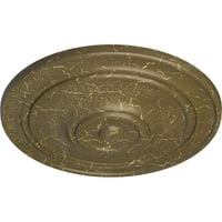 Ekena Millwork 7 8 od 3 8 P klasični stropni medaljon, ručno oslikani mississippi blato