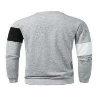 Muškarci Casual Sporty Okrugli grafički grafički majica COLORBLOCK pulover