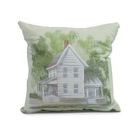 Jednostavno tratinčica ,, ukrasni jastuk seoske kuće, zeleni