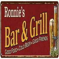Ronnie's Bar i roštilj crveni man pećinski dekor znak 108240054348