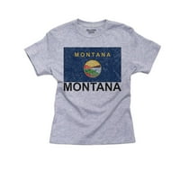 Državna zastava Montana - specijalna vintage izdanje Boy's Cothothin Majica