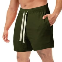 Akiihool kratke hlače za muškarce Casual Summer muške Casual ravne prednje kratke sa elastičnim strukom