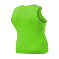 Paille muške kompresijske majice sa baznim slojem Cool suho ljeto Top prozračna sportska majica svijetlo zelena S