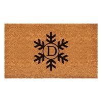 Monogram snijega Doormat, 17 29