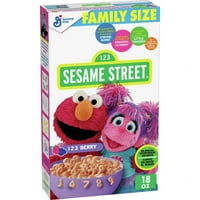 Sesame Street Breakfast Cereal, Berry, Oz Box