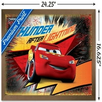 Disney Pixar automobili - Thunder nakon zidnog zidnog postera, 14.725 22.375