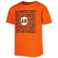 Omladinska narandžasta San Francisco Giants Ponavljaju logo majicu